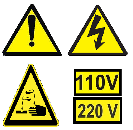 Simbolos de seguridad cabina de laboratorio